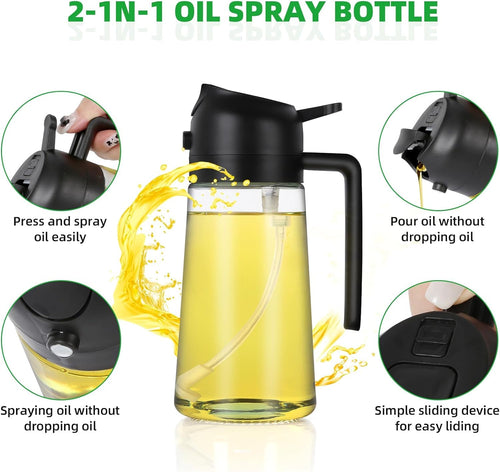Premium 2-in-1 Oil Sprayer and Dispenser