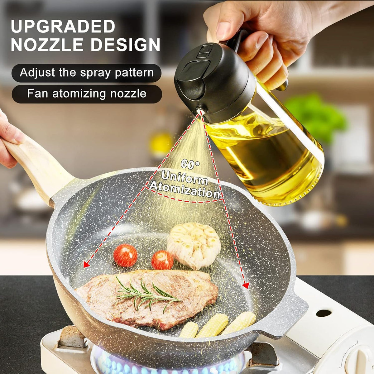Premium 2-in-1 Oil Sprayer and Dispenser