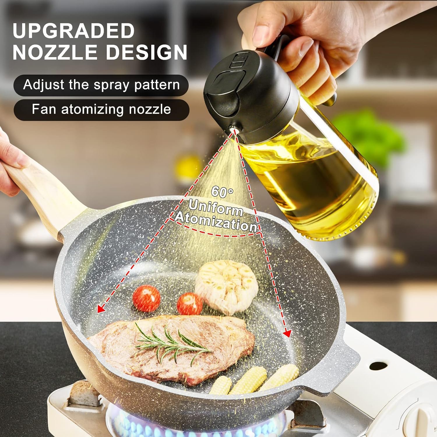 Premium 2-in-1 Oil Sprayer and Dispenser